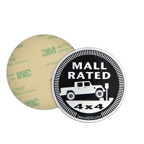 Image of Mall Rated Badges for Jeep (Set of 2) - USA Made (Fits Gladiator JT)