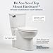 Round Toilet Seat BR620-00 White, Soft Close, Stain-Resistant and Easy to Clean, Fits All Toilet Brands; Premium Series by Bath Royale
