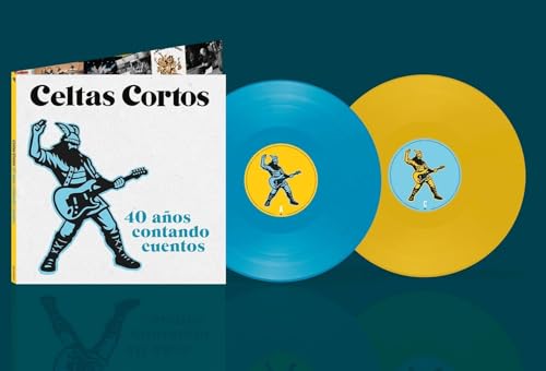 40 años contando cuentos (2 LP) LP Color Amarillo y Azul [Vinilo]