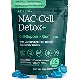 Sugar-Free NAC Gummies, N-Acetyl Cysteine Supplement with Milk Thistle, Glutathione, & Selenium, NAC Complex for Energy, Respiratory Health, Liver Detox & Cleanse, Kidney, Antioxidant Support