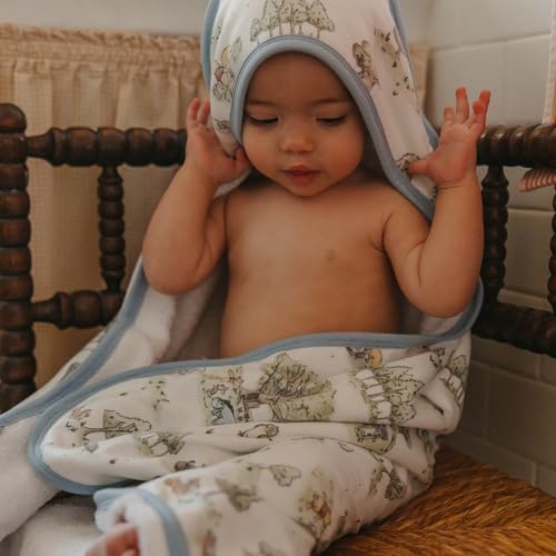 Image of Copper Pearl Premium Knit Hooded Bath Towel Hundred Acre Wood