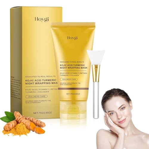 Revix Turmeric Collagen Night Mask, Gentle Cleansing, Moisturizing, Nourishing