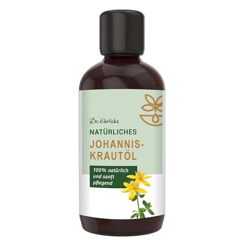 Dr. Ehrlichs Gesundkatalog Johanniskrautöl - Naturreines Pflege-Öl für Wunden und Narben - natürliches Hautpflege-Öl - Hautöl - Rotöl - 100 ml