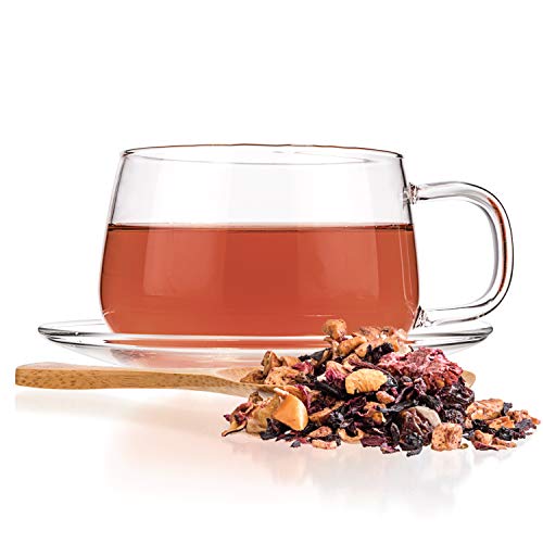 Tealyra - Sweet Berry Compote - Hibiscus - Cherry - Raspbery - Herbal Fruity Loose Leaf Tea - Vitamins Rich - Hot And Iced - Caffeine-Free - 112G (4-Ounce) #TOP2