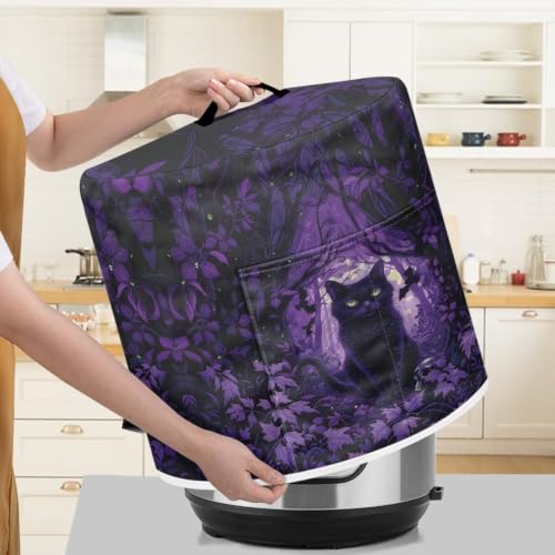 Image of Black Cat Rice Cooker Covers Retro Art Kitchen Gadgets