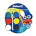 Pelikan Washable Watercolor Paint and Brush Set, 6 Colors, 1 Each (07501216), Assorted
