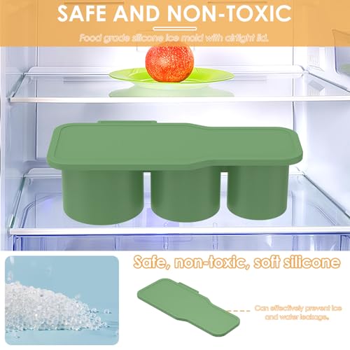 Moldes de hielo de silicona para vasos, 2 piezas miniatura 5