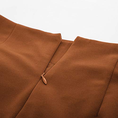 Kate Kasin Wear To Work Pencil Skirts For Women Elastic High Waist Wrap Front Ginger #TOP4