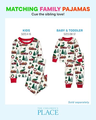 Image of The Children's Place baby-girls Family Matching Christmas Holiday Pajamas Sets, Snug Fit 100% Cotton, Adult, Big Kid, Toddler, Baby Pajama Set (pack of 1)