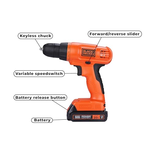 Black+Decker BDCD120VA 20V Max Drill & Home Tool Kit thumb #2