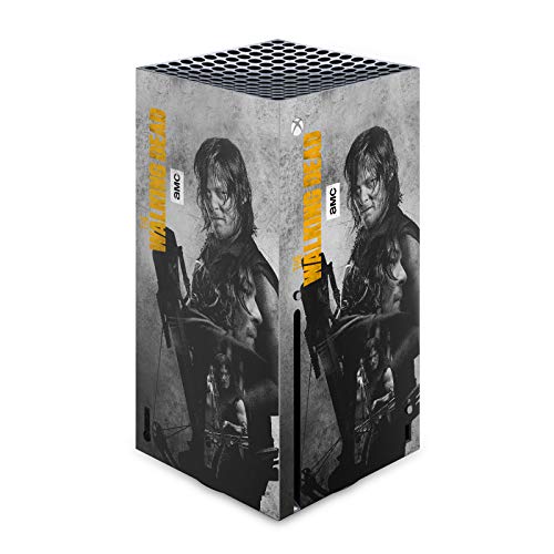 Prodotto AMC The Walking Dead Head Case Designs Licenza Ufficiale AMC The Walking Dead Daryl Doppia Esposizione Daryl Dixon Grafiche Opaca in Vinile Sticker Gaming Pelle Adesivo Compatibile con Xbox Series X Console