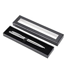 Black Pen Premium Stainless Steel,1.0mm Bold Black lnk Pens Executive Metal Write pens for Smooth Writing Office,Business,Gift for Men & Women