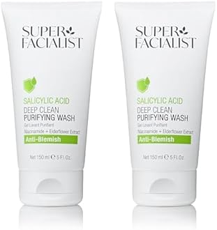 Super Facialist - Salicylic Acid Anti Blemish Purifying Cleansing Wash with Niacinamide (Vitamin B3), Face Cleanser & Face Wash for Clean and Clear Skin & Treat Acne, 150ml (Pack of 2)