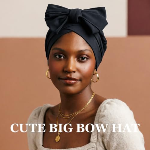 Image of DRESHOW Turban Headwrap for Women Long Hair Head Scarf Headwraps Chemo Headwear Lightweight Hair Loss Covering Hat