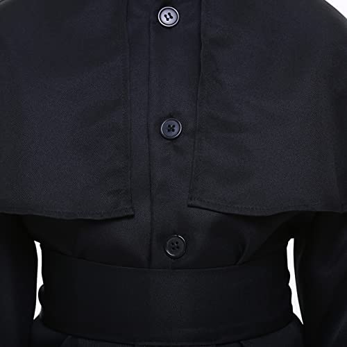 Faltern Priest Costume Boy Black Priest Clergy Costume Robe Kids Catholic Biblical Pastor Choir Outfit Cassock For Church #TOP4