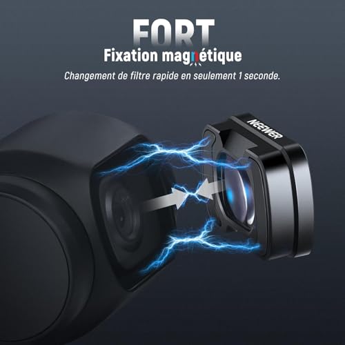 Objectif grand angle NEEWER pour cadrer plus large sur DJI Pocket 3