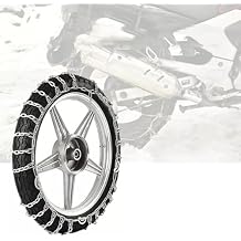Reusable Anti Snow Chains,Portable Snow Tire Chain for Motorcycles,Emergency Snow Tire Chains Snow Tire Chains,Adjustable Anti Skid Tire Chains,Universal Tire Cable Belts for Motorcycles,Bicycles A