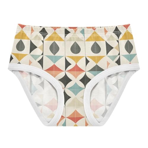 ZZKKO Abstract Geometric Art Girls Underwear Toddler Panties for Girls Comfort Brief Size 2-8T - Main Image