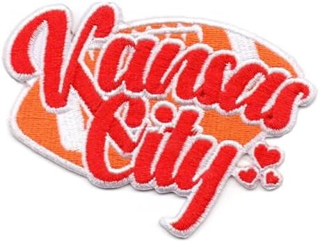 Generic Smc Store Rugby Fans Kansas City Logo Patch Embroidery American Football Fan Favorite Team Iron On Sew On Embroidered Patch