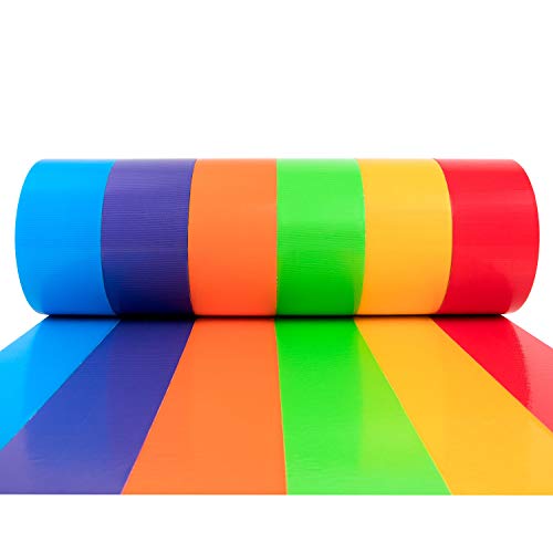 image for New: Craftzilla Colored Duct Tape – 6 Color Multi Pack – 10 Yards 