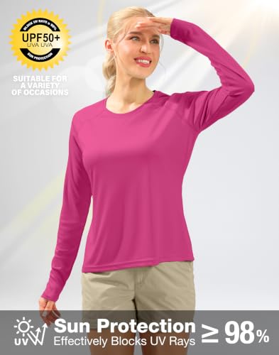 Image of UPF 50+ Sun Shirt for Women Long Sleeve Quick Dry UV Protection Hiking Top
