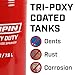 Chapin Made in The USA, 1244 2-Gallon Tri-Poxy Steel Tank Sprayer for Lawn, Home and Garden, Red