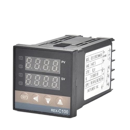 Controlador REX-C100 PT100 relé 40DA SSR y termostato digital con radiador para resistencia