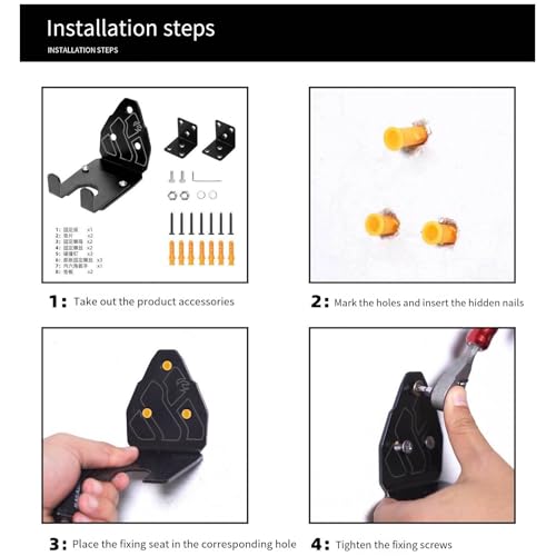 Soporte para bicicletas de garaje y pasillos estrechos con anclaje vertical 5