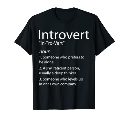 Divertido Anti Ansiedad Social Introvertido - Definición introvertida Camiseta