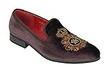 Männer Retro italienische Designer Stil Samtpantoffeln