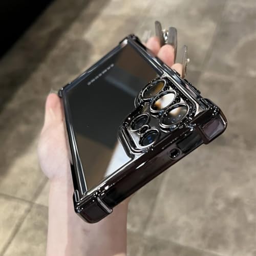 Accessoire antichoc pour S22 Plus noir et étui souple transparent de luxe