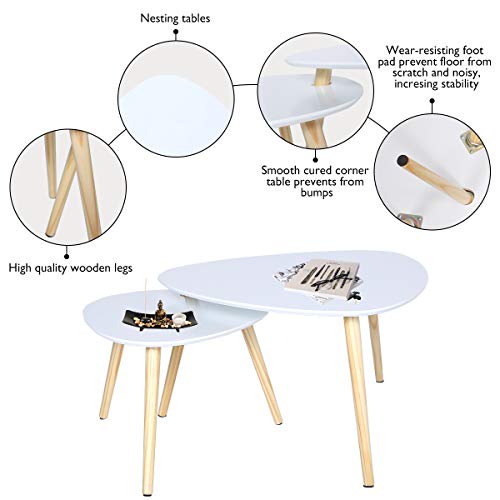 2 Set Tavolini Legno/Tavolino da Salotto