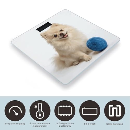 Báscula digital Ivory Poms para peso corporal 180kg miniatura 3