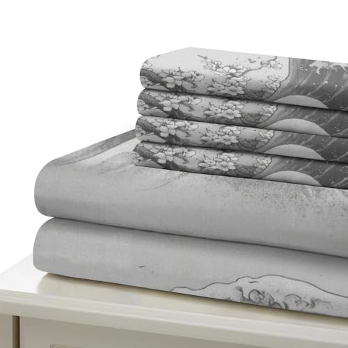 Housse de couette cascade anti-acarien avec fermeture éclair super king - 7
