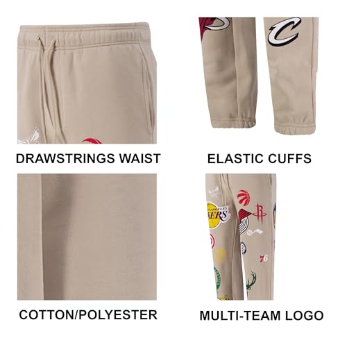 Pantalon de jogging NBA au tissu super doux et logos imprimés - 5