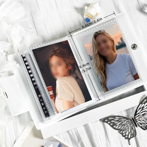 Album photo Kpop cœur creux protège vos cartes de 5,1x7,6 à 6,3x8,9 cm