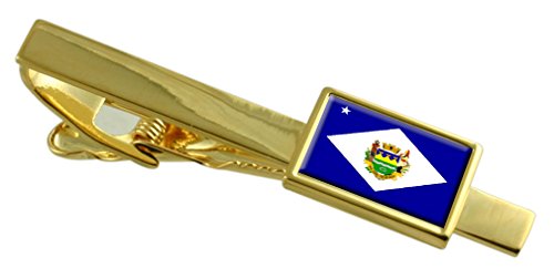 Clip de corbata oro de Taubaté grabado para regalo de caballero