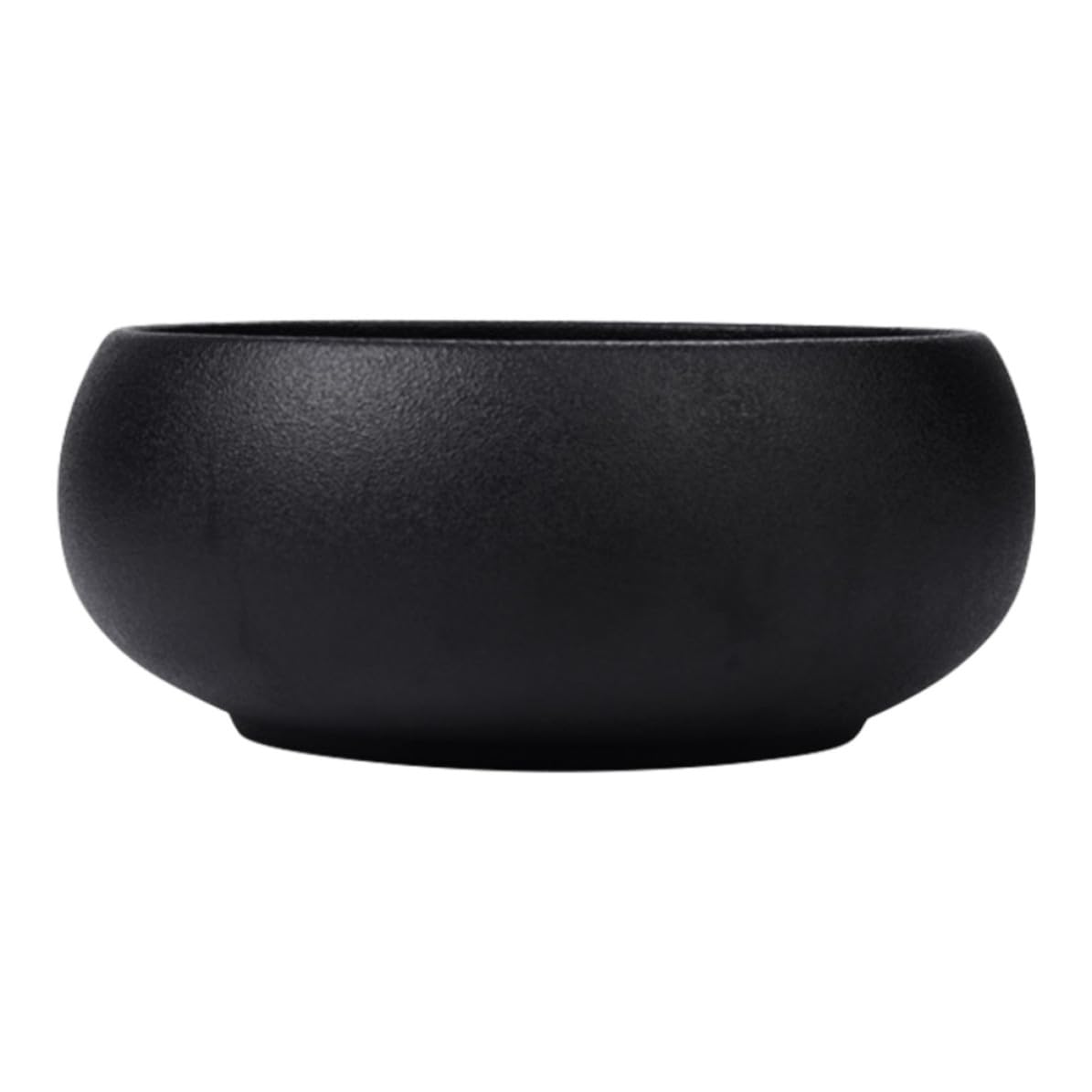 Hemobllo Schwarze Keramik Teewaschschüssel 1250ml für Teezeremonie mit Kreativem Design und Stabiler Platzierung als Dekoratives Accessoire für Zuhause
