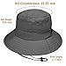 Sun Bucket Hat for Men Women Fishing Beach Safari Hats for Golf Hiking Hunting Outdoor UPF 50+ DeepGrey