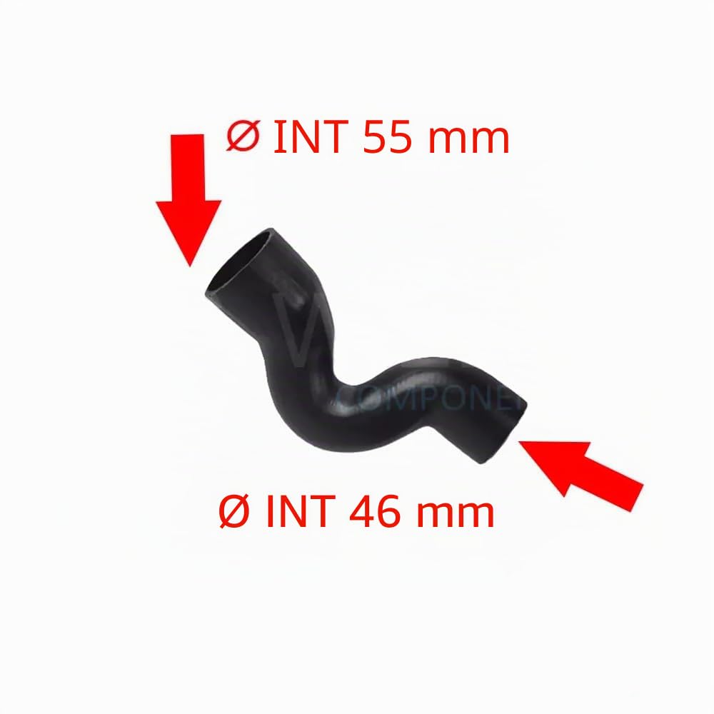 Manguito intercooler tubo compatible con O P E L Astra H 1.7 CTDI Turbo Aire 6302618 GM 55559946 24467076 55351862