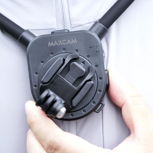 Image of MAXCAM Neck Mount Compatible with DJI Osmo Pocket 3, Solid Aluminum Ring Cycling Fishing First Person Perspective Shooting vlog.