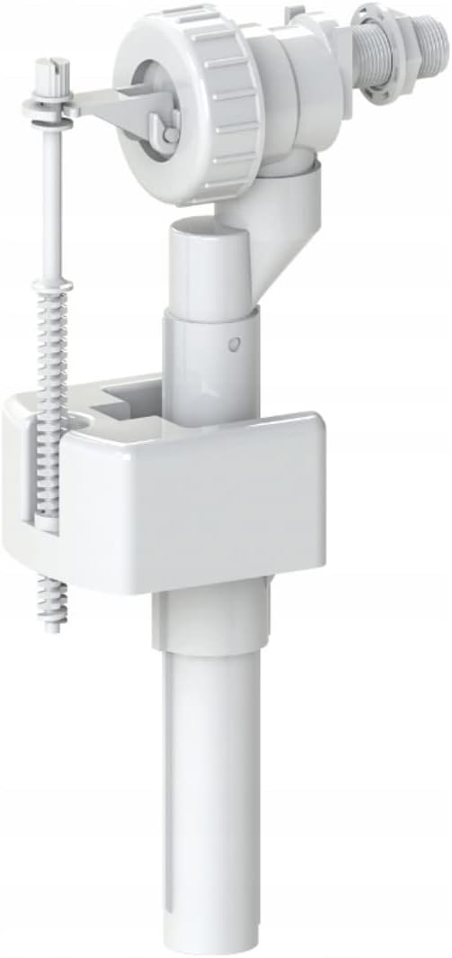 White Plastic 3/8 Toilet Cistern Side Entry Inlet Fill Valve - 3/8 Inch ...