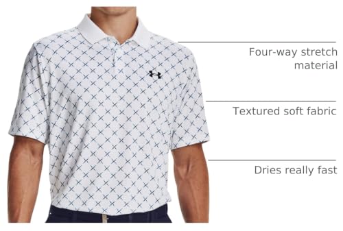Image of Under Armour Golf Matchplay Printed Golf Polo