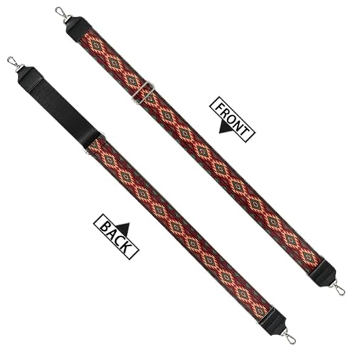 Image of GLENLCWE Ethnic Aztec Wide Purse Strap Replacement Crossbody Handbag Shoulder Strap Adjustable Bag Straps Replacement