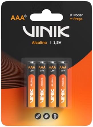 PILHA ALCALINA AAA C/8 1.5V - VP3AB8A