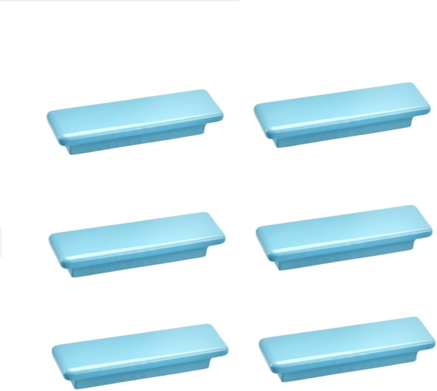 Cabinet Furniture Knobs 6Pcs Wardrobe Drawer Shoe Cabinet Bookcase Savings Cabinet Children's Room Colored Wooden Handle 64Mm Pink