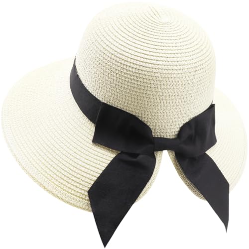 Sombrero de verano AQOKKA para mujer con ala ancha miniatura 4