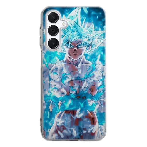 MACOQUEPERSO - Coque Silicone Compatible avec Samsung Galaxy A16 5G Antichoc | Doux TPU Silicone Protection Housse, Étui de Téléphone Manga Sangoku Freeza Power Bleu