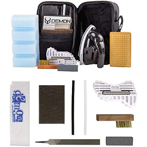 DEMON UNITED Snow Ready Ski Tuning Kit & Snowboard Tuning Kit with Iron- Includes 1.06 LBS of Wax - Good for Over 20 Ski or Snowboard Tune Ups Cover