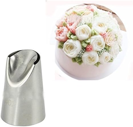 #402 Big Stainless Steel Pastry Nozzles Cake Baking Tools Seamless Icing Piping Tips For Cupcakes Kh060 by Ray2Home